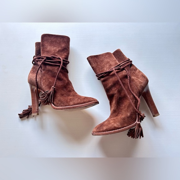 Joie: Suede Chap boots tassels size 39 - Picture 1 of 6